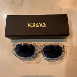 Versace Clear Crystal Sunglasses